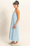 HYFVE Dyed V-Neck Loose Dress - Trendsi