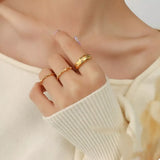 18K Gold-Plated Zircon Ring - Trendsi - Flyclothing LLC