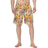 Baha Ranch Vintage Rodeo Poster Mens Western Swim Trunks Shorts - Baha Ranch Western Wear - Flyclothing LLC