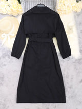 Tie Waist Midi Shirt Dress - Trendsi - Flyclothing LLC