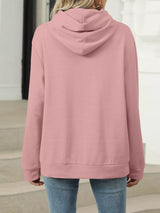 Kangaroo Pocket Long Sleeve Hoodie - Trendsi - Flyclothing LLC