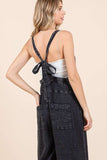 Mittoshop Textured Wide Leg Overalls - Trendsi
