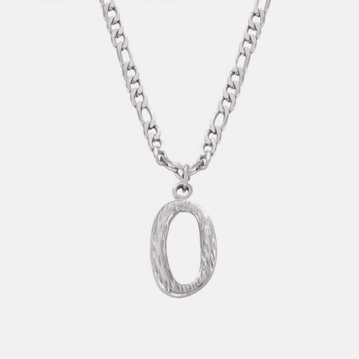 Titanium Steel Letter Pendant Necklace - Trendsi - Flyclothing LLC