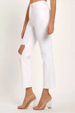 RISEN Full Size Distressed Cropped Straight Jeans - Trendsi - Flyclothing LLC