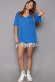 POL V-Neck Short Sleeve T-Shirt - Trendsi