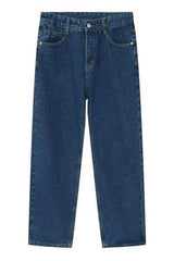 Straight Leg Jeans with Pockets - Trendsi - Flyclothing LLC