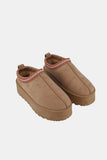 Weeboo Platform Embroidered Trim Slip-On Boots - Trendsi - Flyclothing LLC