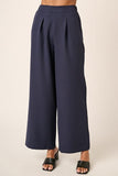 Mittoshop Inverted Pleat Detail Wide Leg Pants - Trendsi