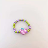 Colorful Fruit Charm Beaded Ring - Trendsi - Flyclothing LLC