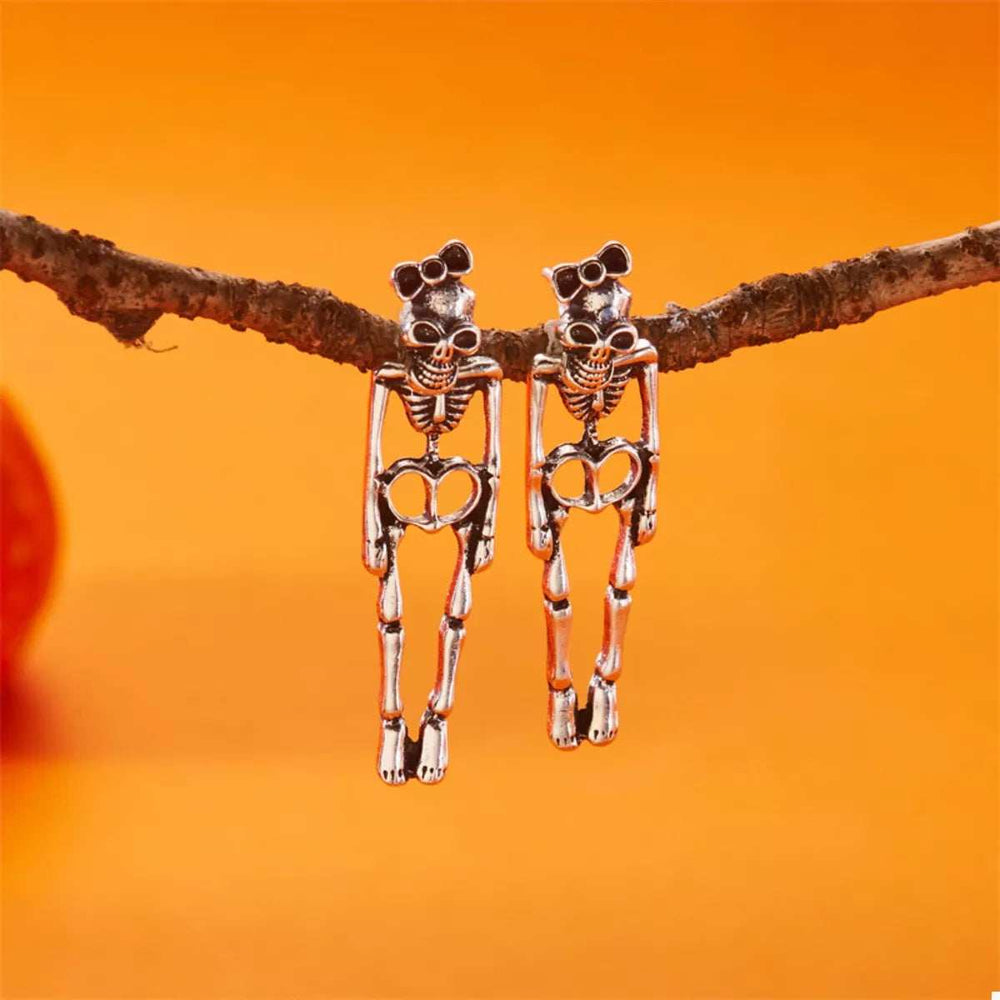 Halloween Skeleton Drop Earrings - Trendsi - Flyclothing LLC