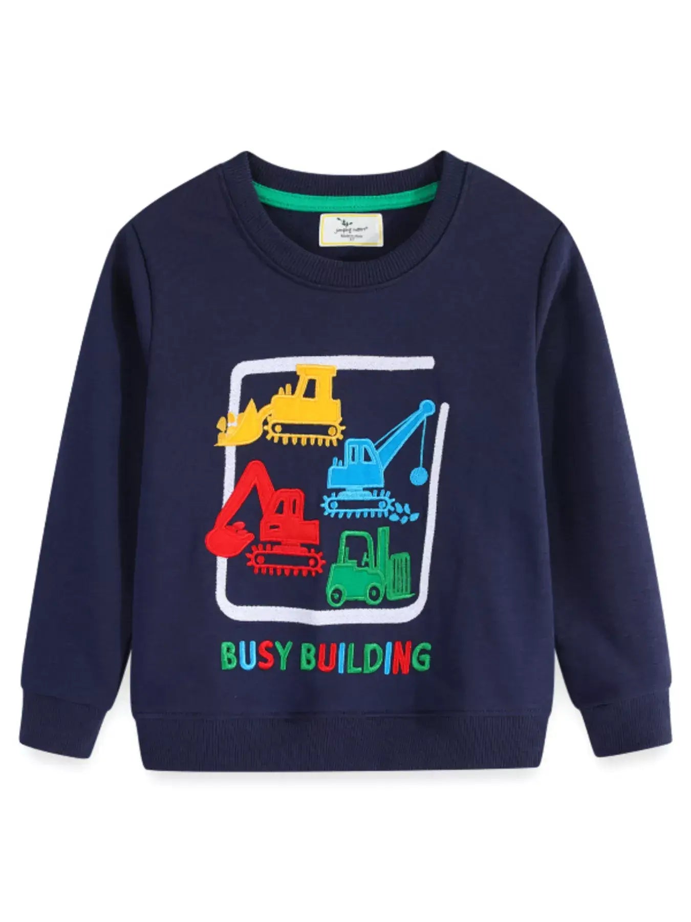 Children's Construction Vehicle Crew Neck Sweatshirt - Trendsi - Flyclothing LLC