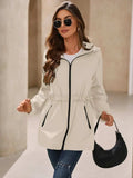 Ivy Lane Outdoor Waterproof Long Sleeve Hooded Windbreaker - Trendsi - Flyclothing LLC