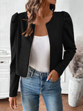 Zip Up Long Sleeve Jacket - Trendsi