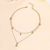 Double Layered Pendant Necklace - Trendsi - Flyclothing LLC