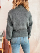 Button Up Long Sleeve Cardigan - Trendsi - Flyclothing LLC