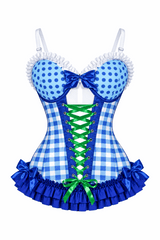 Daisy Corsets Lavish Blueberry Ruffle Sweetheart Bustier Corset - Daisy Corsets - Flyclothing LLC