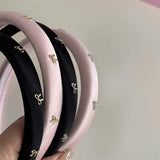 Alloy Bow Trim Headband - Trendsi - Flyclothing LLC