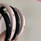 Alloy Bow Trim Headband - Trendsi - Flyclothing LLC
