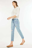 Kancan Mid Rise Distressed Boyfriend Fit Jeans - Trendsi - Flyclothing LLC