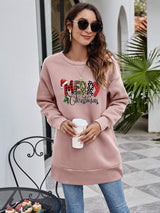 MERRY CHRISTMAS Graphic Sweatshirt - Trendsi - Flyclothing LLC