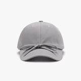 Tied Bow Cotton Baseball Cap - Trendsi