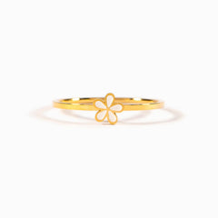 925 Sterling Silver Enamel Flower Ring