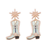Cowgirl Boot Dangle Earrings - Trendsi - Flyclothing LLC