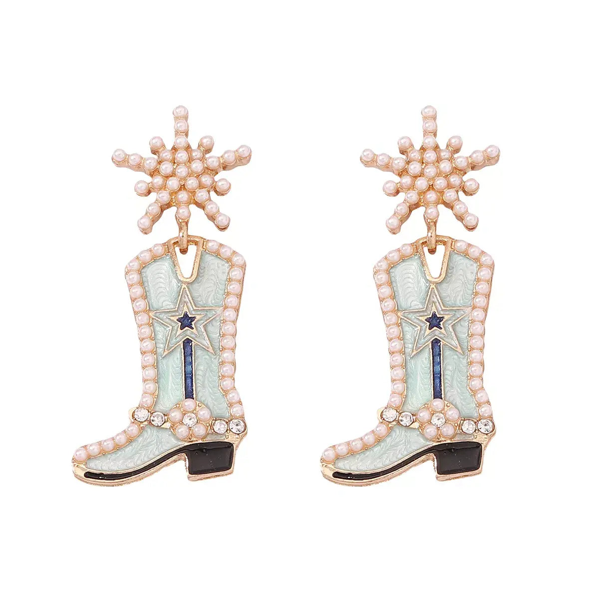 Cowgirl Boot Dangle Earrings - Trendsi - Flyclothing LLC