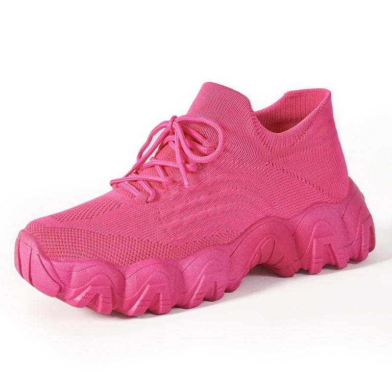 Lace Up Mesh Breathable Athletic - Trendsi - Flyclothing LLC