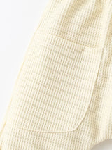 Children's Waffle Knit Tee and Shorts Set - Trendsi - Flyclothing LLC