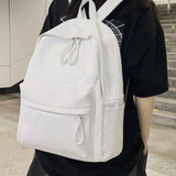 PU Leather Zip Backpack Bag - Trendsi - Flyclothing LLC
