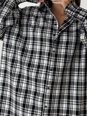 Plaid Button Up Long Sleeve Shirt - Trendsi