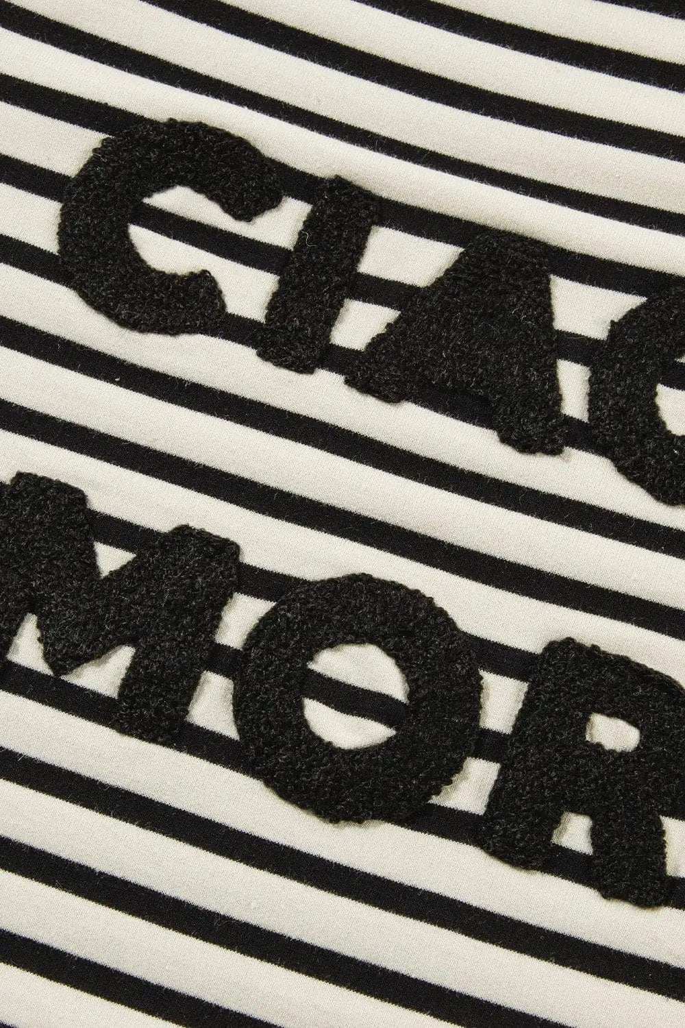 Decorative Button Striped Long Sleeve Sweatshirt - Trendsi - Flyclothing LLC