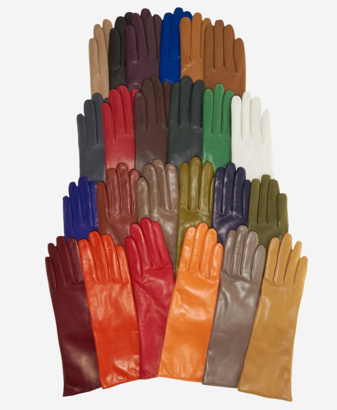 Camilla (beige) - Italian "4 button length" cashmere lined leather gloves - Leather Gloves Online - Flyclothing LLC