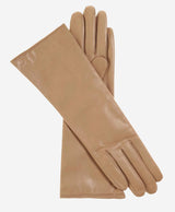 Camilla (beige) - Italian "4 button length" cashmere lined leather gloves - Leather Gloves Online - Flyclothing LLC