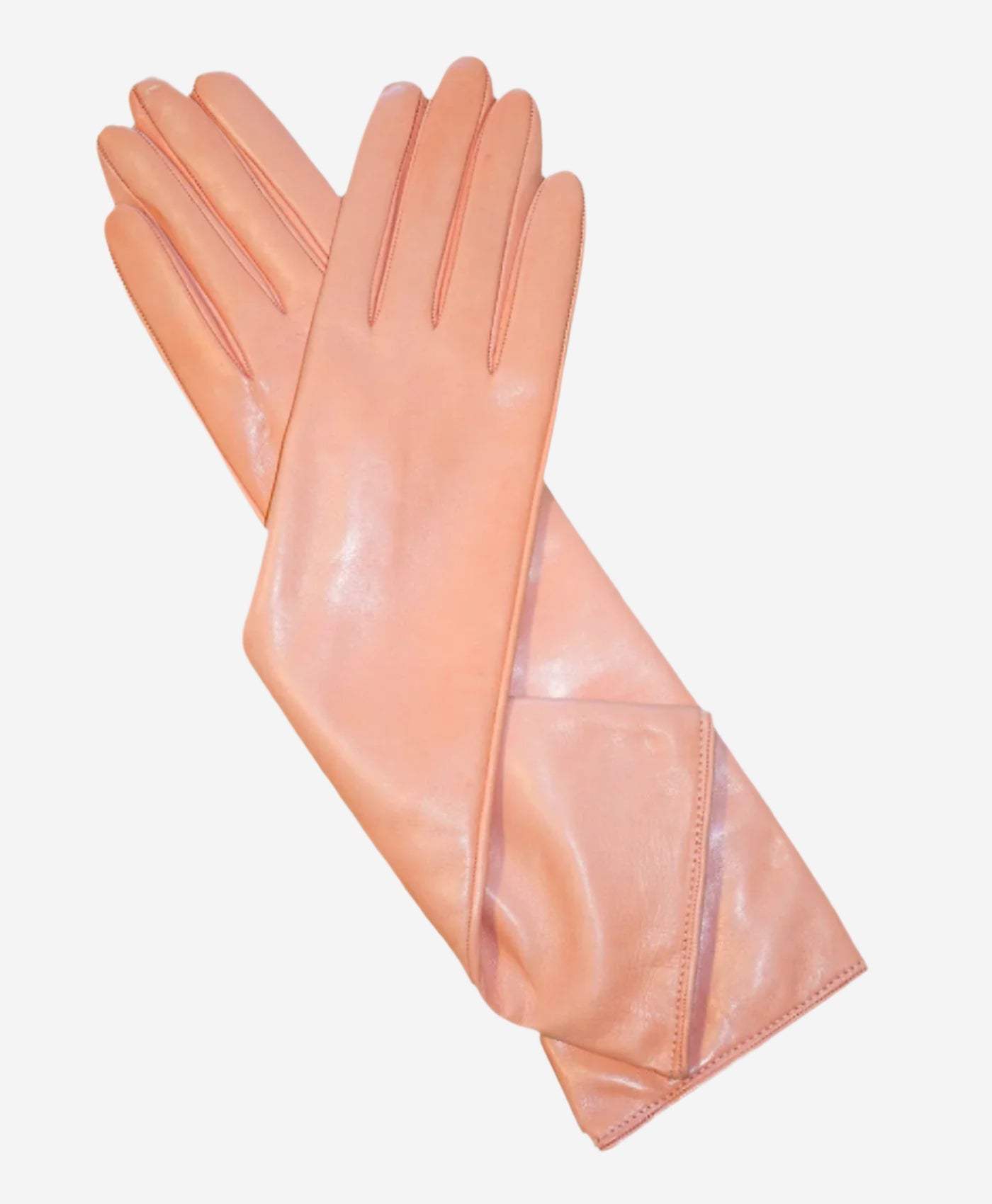 Leonora (pink) - Italian cashmere lined 6-button length leather gloves - Leather Gloves Online - Flyclothing LLC