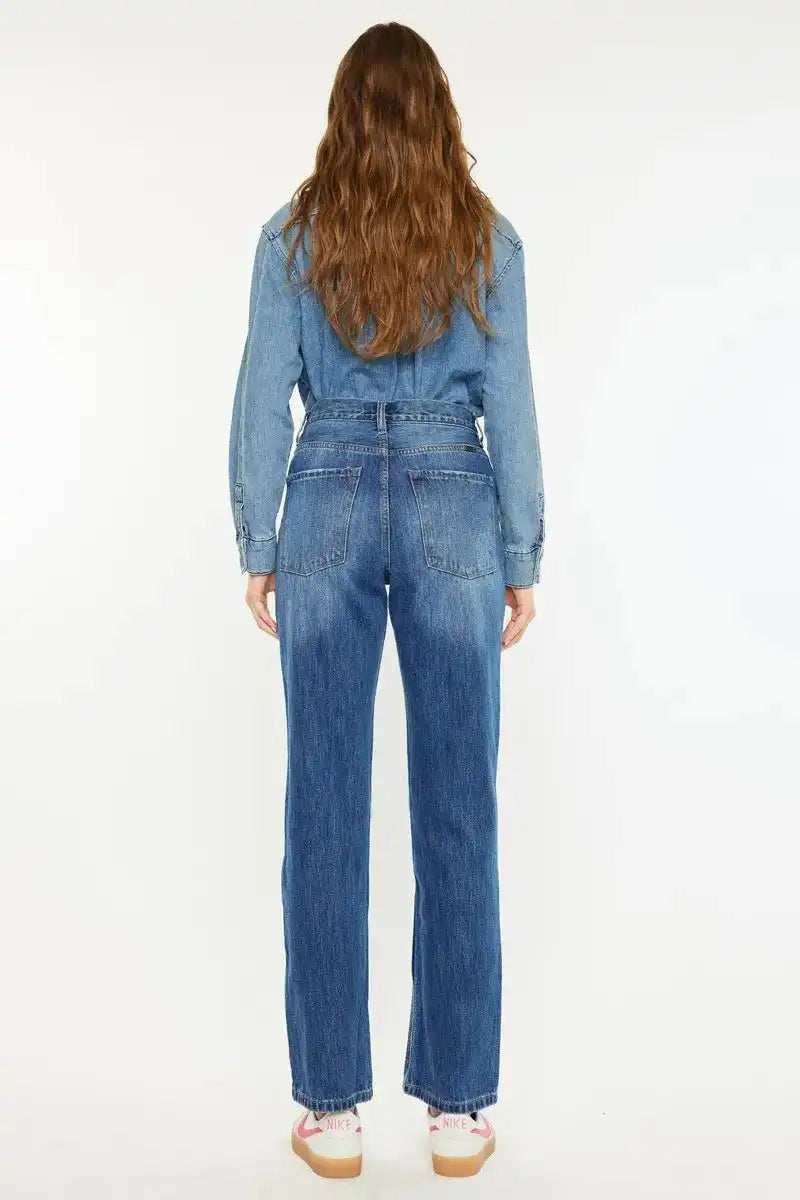 Kancan Ultra High Rise 90's Boyfriend Jeans - Trendsi - Flyclothing LLC