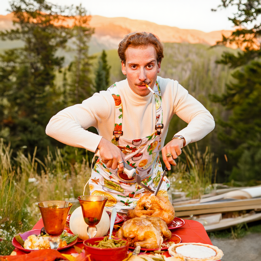 The Spread | White Thanksgiving Pajamaralls® - Shinesty - Flyclothing LLC