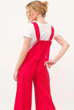 And The Why Gauze Loose Fit Tied Back Overalls - Trendsi - Flyclothing LLC