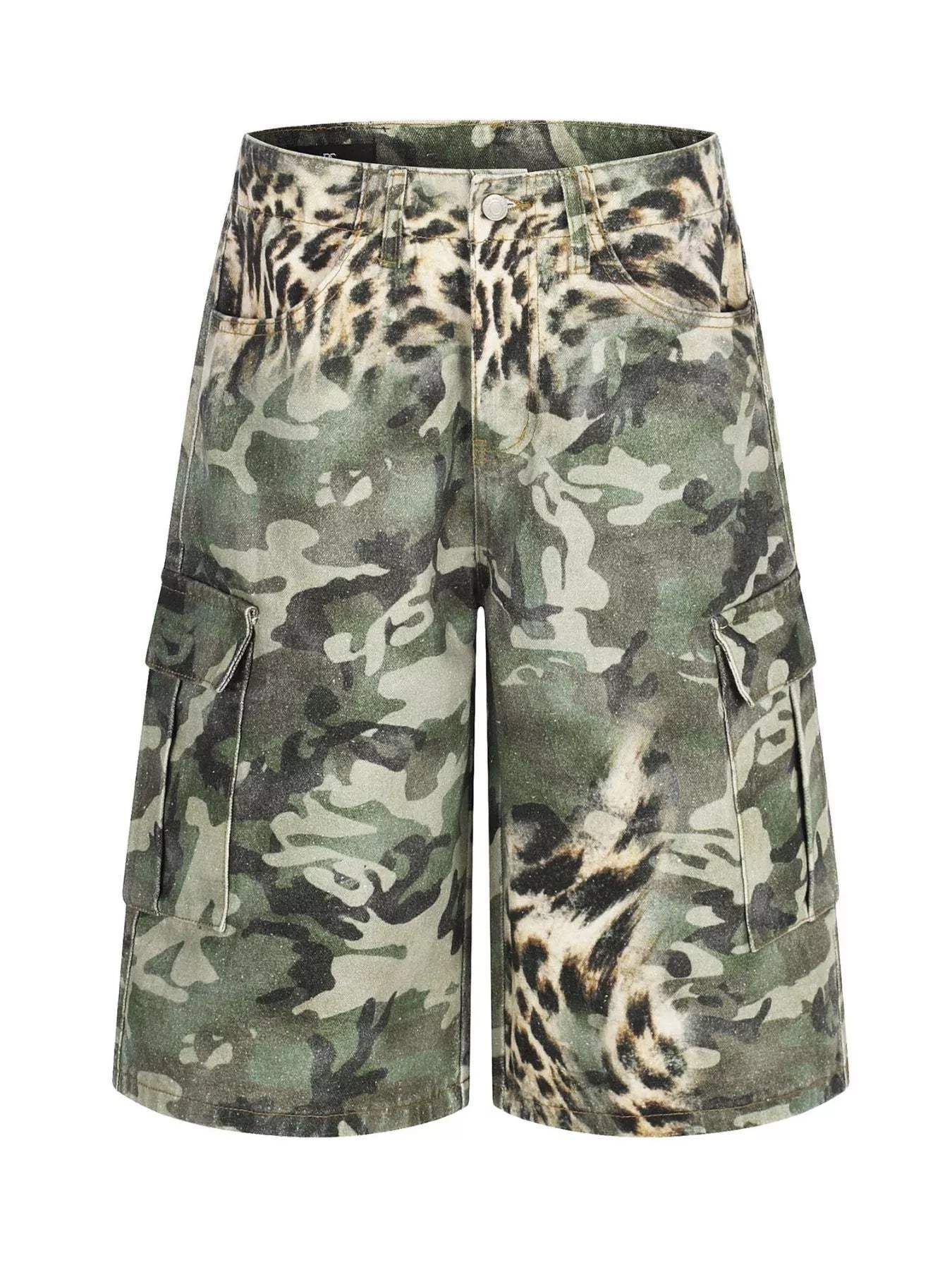 Men's Camouflage & Leopard Cargo Capris - Trendsi - Flyclothing LLC