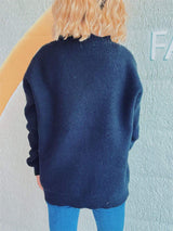 Flower Button Down V-Neck Long Sleeve Cardigan - Trendsi - Flyclothing LLC