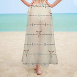 Baha Ranch Barbed Wire Swim Beach Skirt Coverup - Baha Ranch Western Wear - Flyclothing LLC
