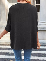 Relaxed Fit Half Sleeve T-Shirt - Trendsi - Flyclothing LLC