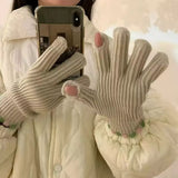 Lightweight Knitted Gloves - Trendsi - Flyclothing LLC