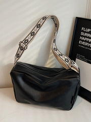 PU Leather Adjustable Strap Crossbody Bag - Trendsi