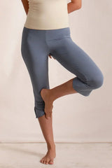 Side Slit Capris Leggings - Trendsi - Flyclothing LLC