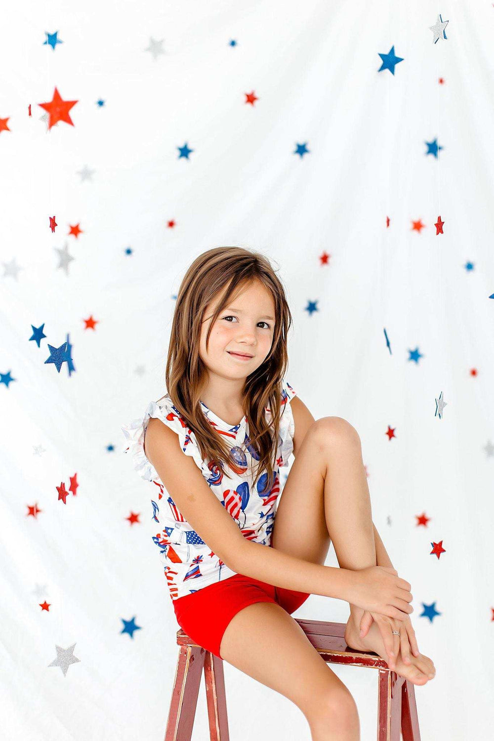 Red Twirl Shorts - Mila & Rose ® - Flyclothing LLC