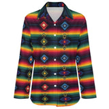 Baha Ranch Colores de Mexico Serape Button up Blouse