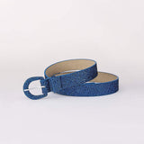 Sequin PU Leather Belt - Trendsi - Flyclothing LLC