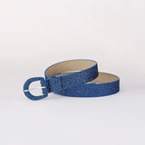 Sequin PU Leather Belt - Trendsi